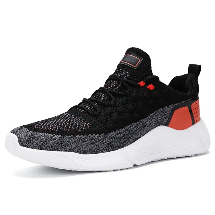 Fashion Footwear OEM ODM Service Outdoor Fly Knit Breathable Sneaker Men Low Price Sport Shoes Featured Image